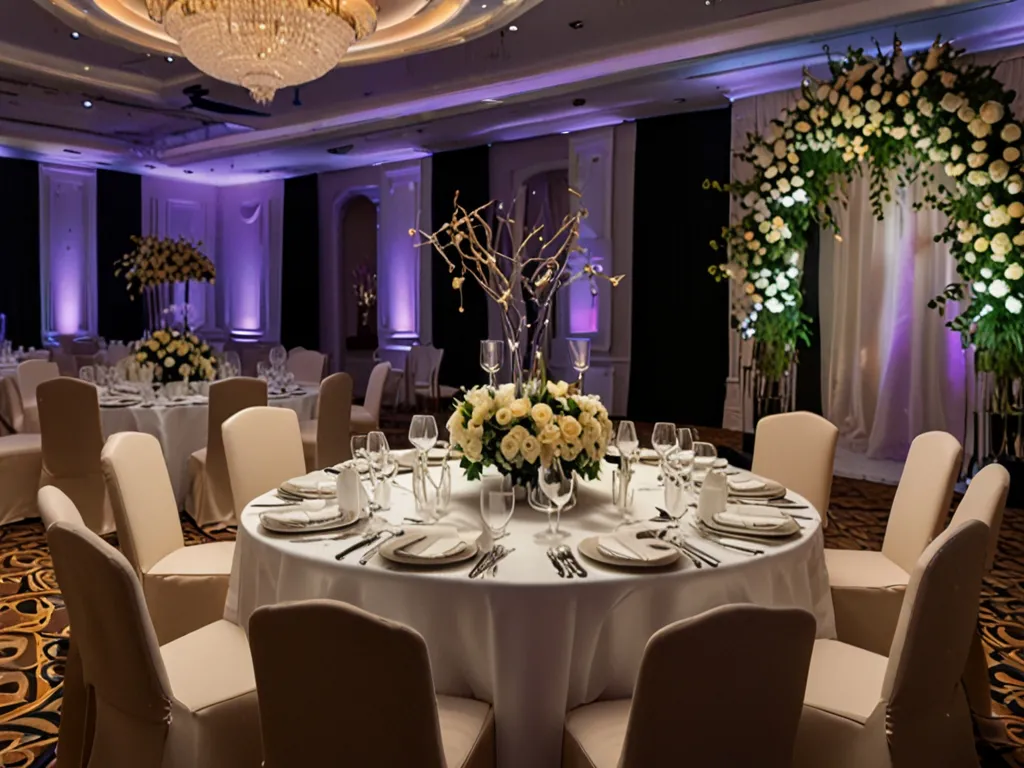 Elegant tables for events